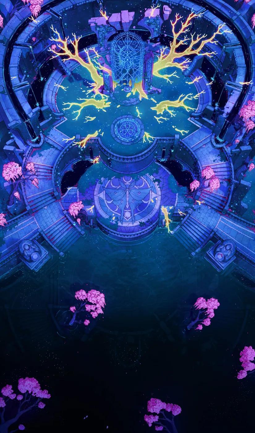Moth God Temple map, Flood variant