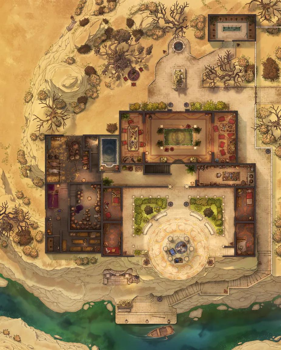 Archon's Villa map, Desert variant