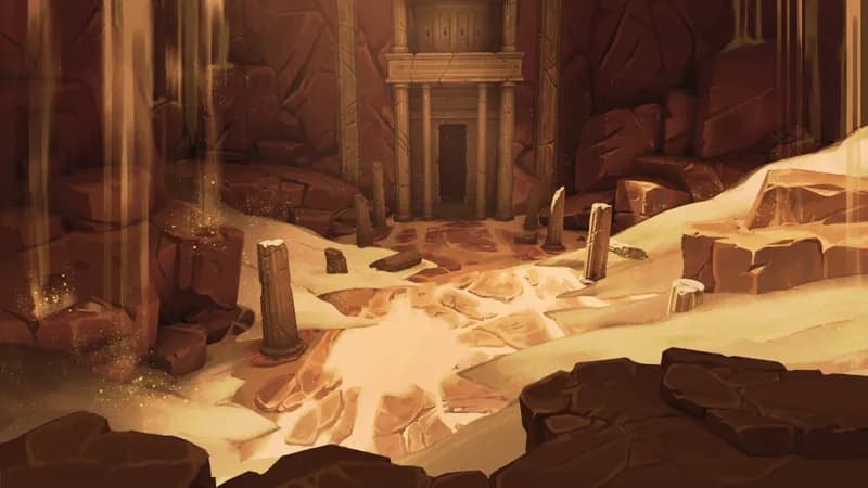 Blue Dragon Lair map, Filling With Sand variant