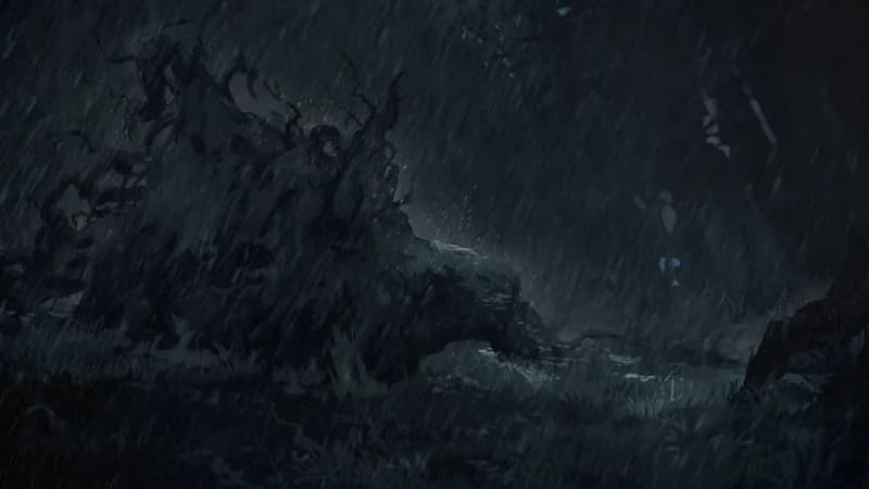 Depths of the Festerwood map, Rain variant