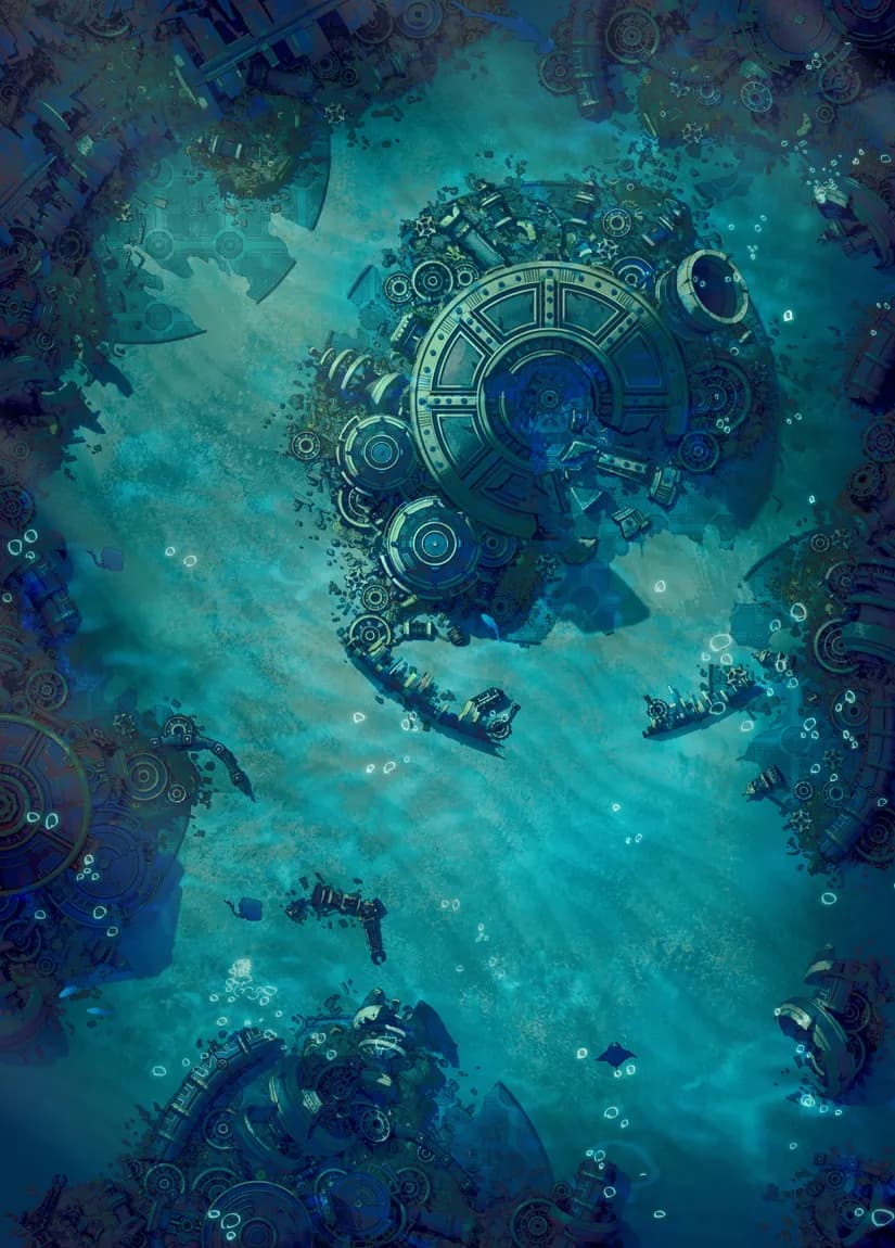 Gnome Minefield map, Underwater variant