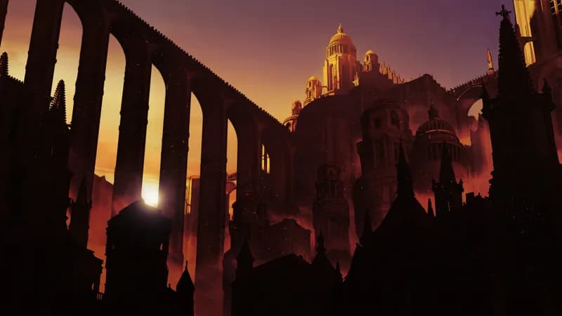 Golden Cathedral map, Sunset variant