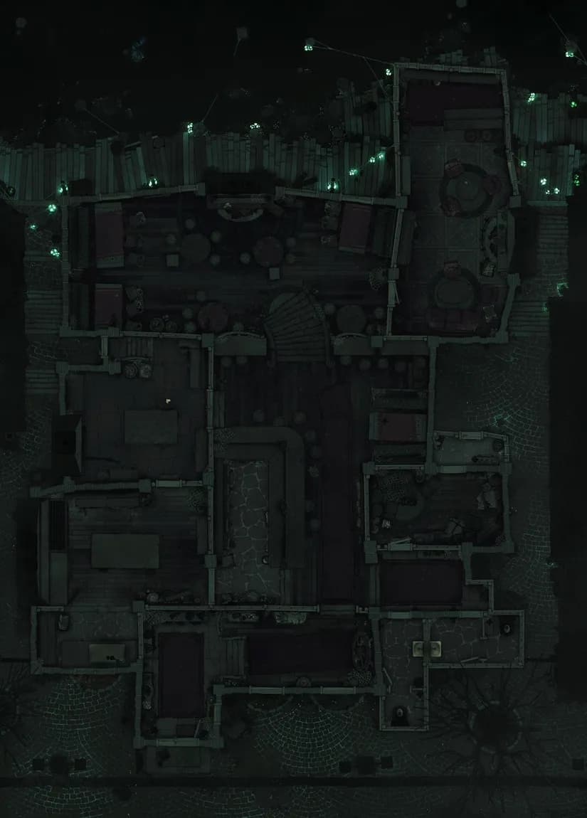 Haunted Dockside Tavern map, Abandoned variant