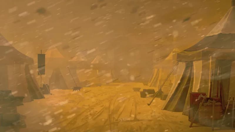 Medieval War Tents map, Sandstorm variant