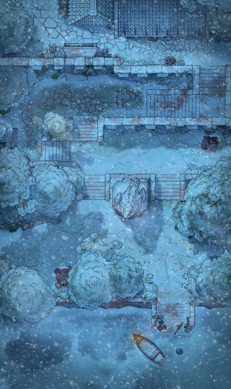 Mossy Steps map, Winter variant