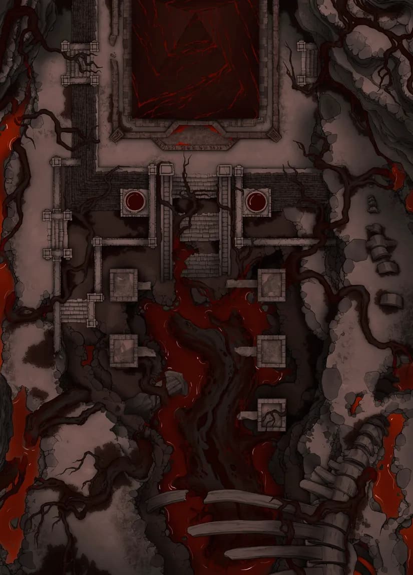 Shadowlands Pyramid map, Blood Pyramid variant