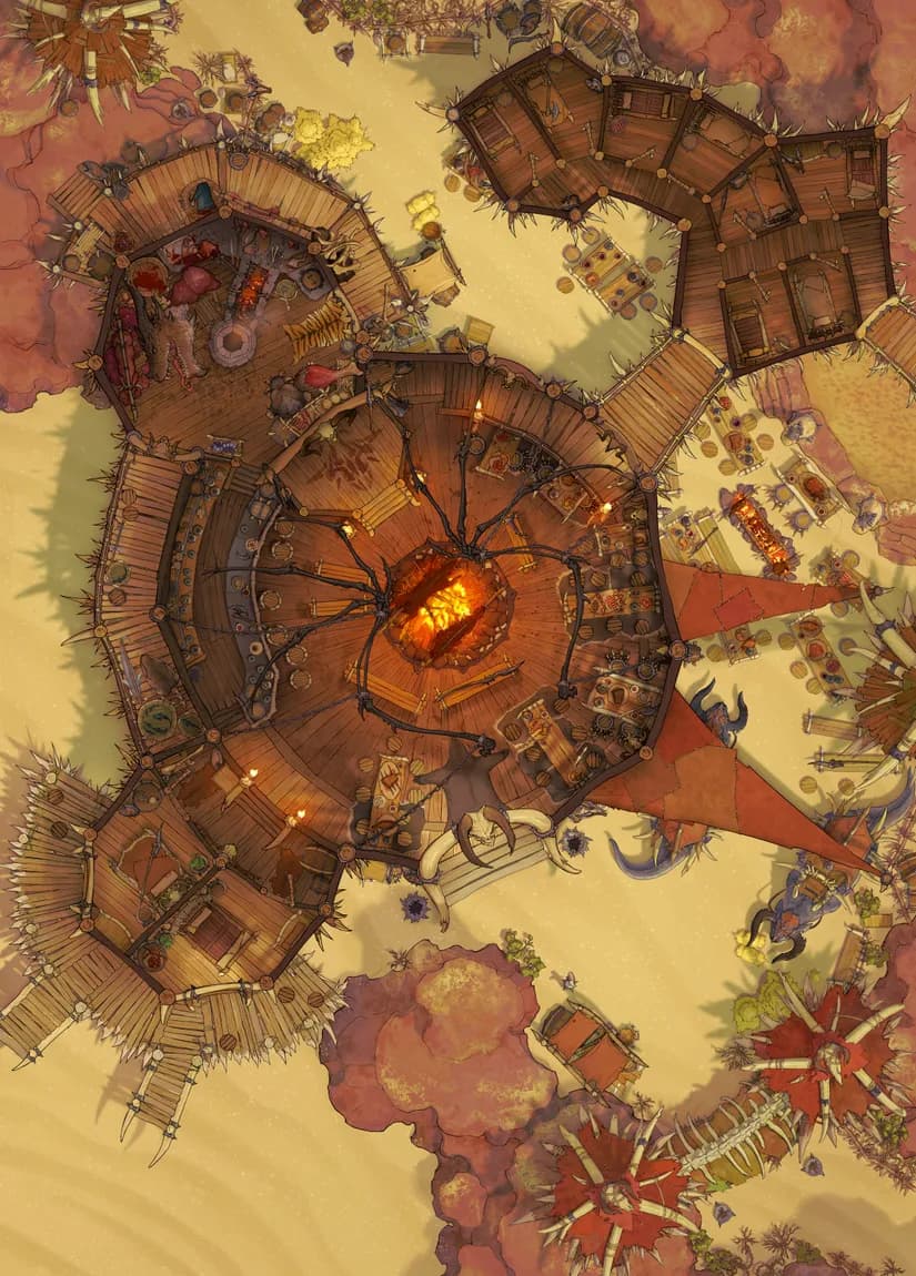 Orc Mess Hall map, Desert variant