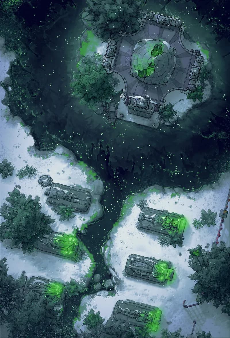 Frozen Tombs map, Haunted variant
