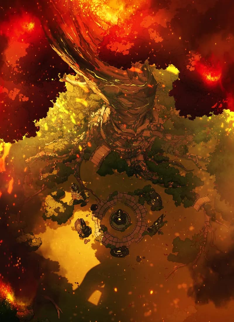 Sacred Grove map, Fire variant