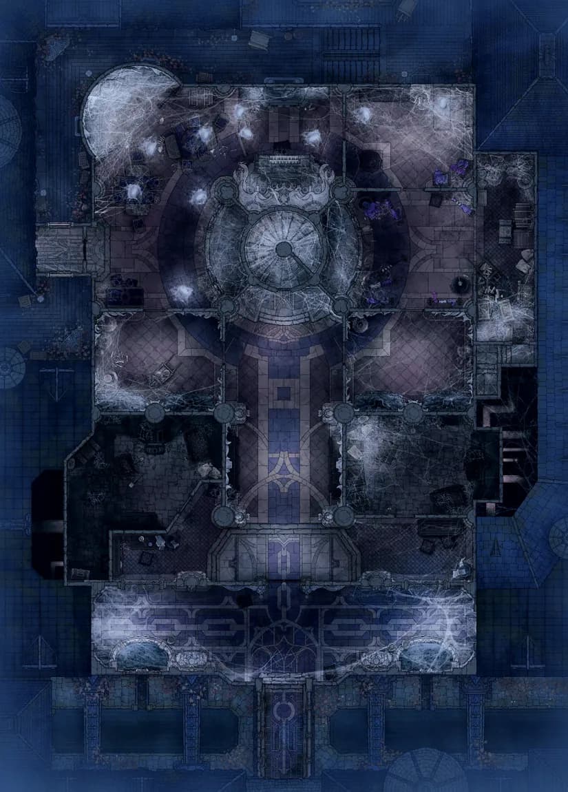 Calefactory map, Spiders variant