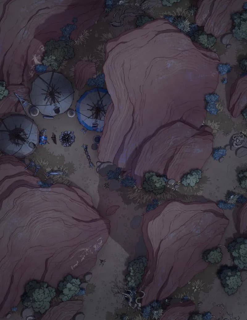 Garden of the Gods map, Dark variant