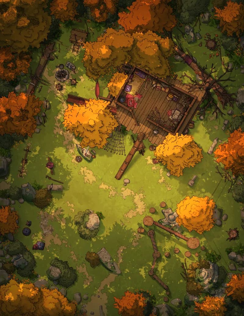 Young Adventurer's Hideout map, Autumn variant