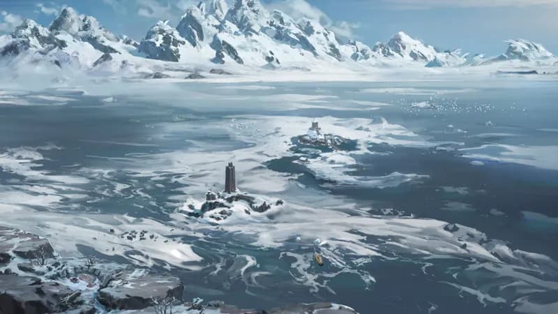 Arctic Tundra map, Water variant