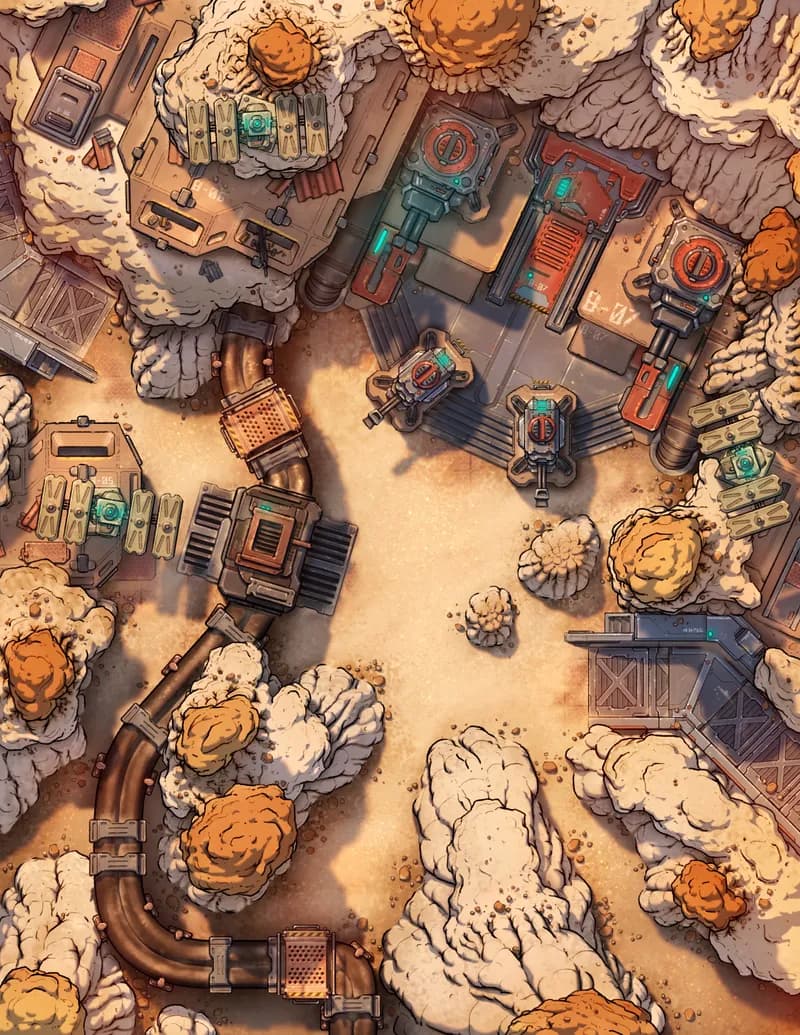 Hoodoos Base map, Original Day variant