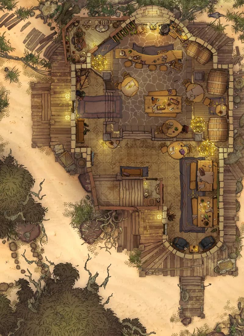 Eeler's Inn map, Desert variant