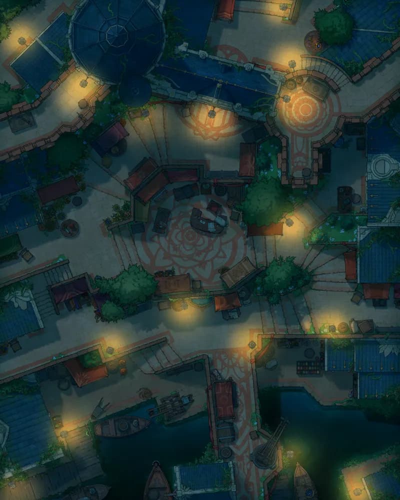 Marketplace Bridge map, Original Night variant