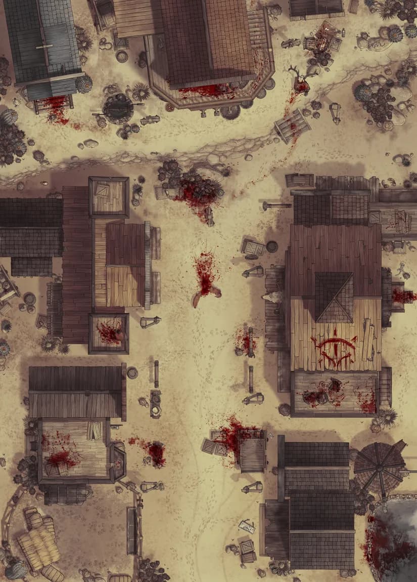 Wild West Town map, Massacre Exterior variant