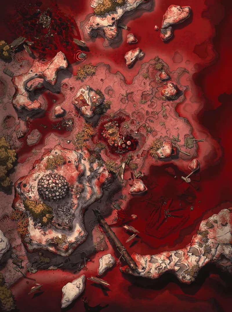 Siren's Shipwreck Shore map, Blood variant