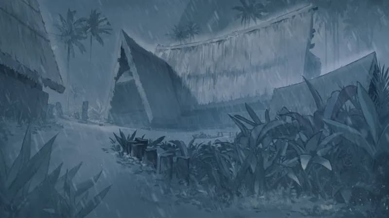 Tropical Island Village map, Rain variant