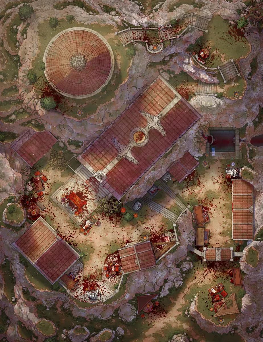 Temple of the Oracle map, Massacre variant