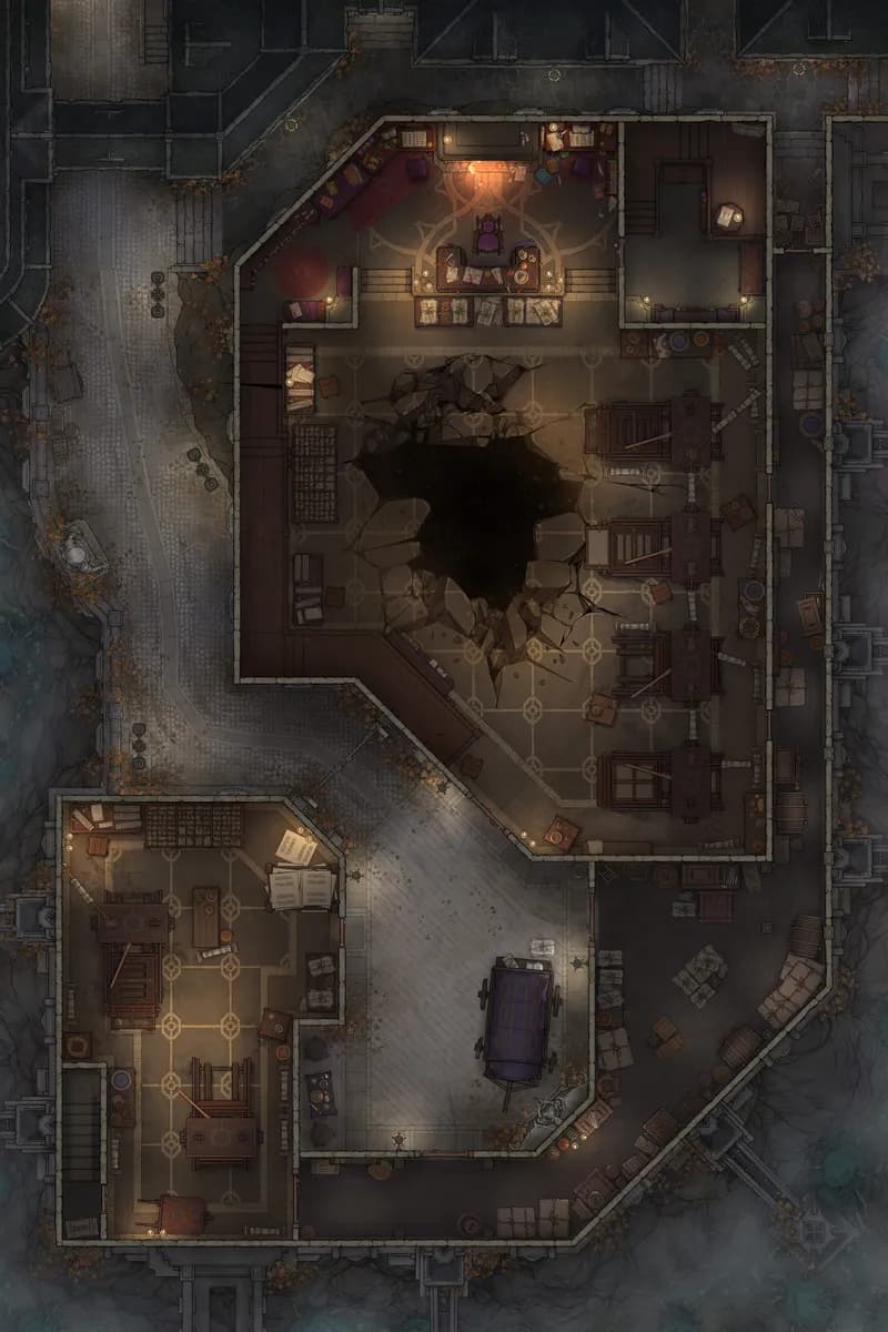 Printing Press map, Sink Hole variant