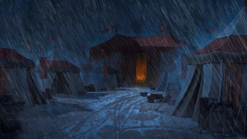 Medieval War Tents map, Rain variant
