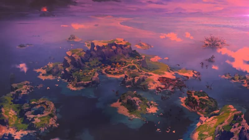 Pirate Islands map, Sunset variant