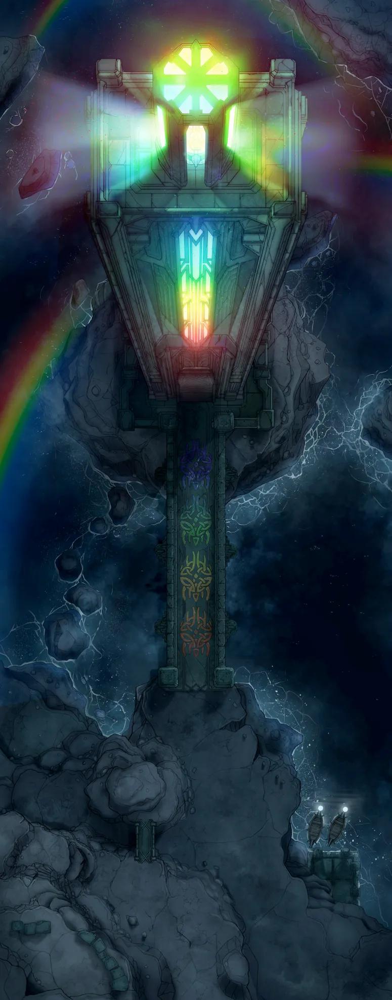 Chthonic Lighthouse map, Pridehouse variant