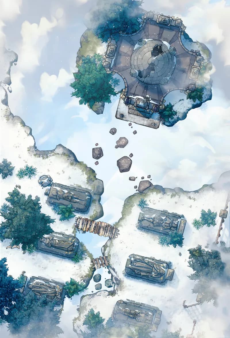 Frozen Tombs map, Sky variant