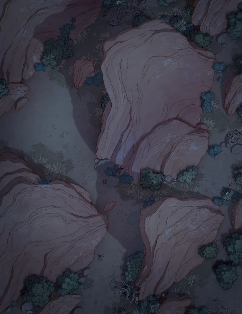 Garden of the Gods map, Natural Night variant