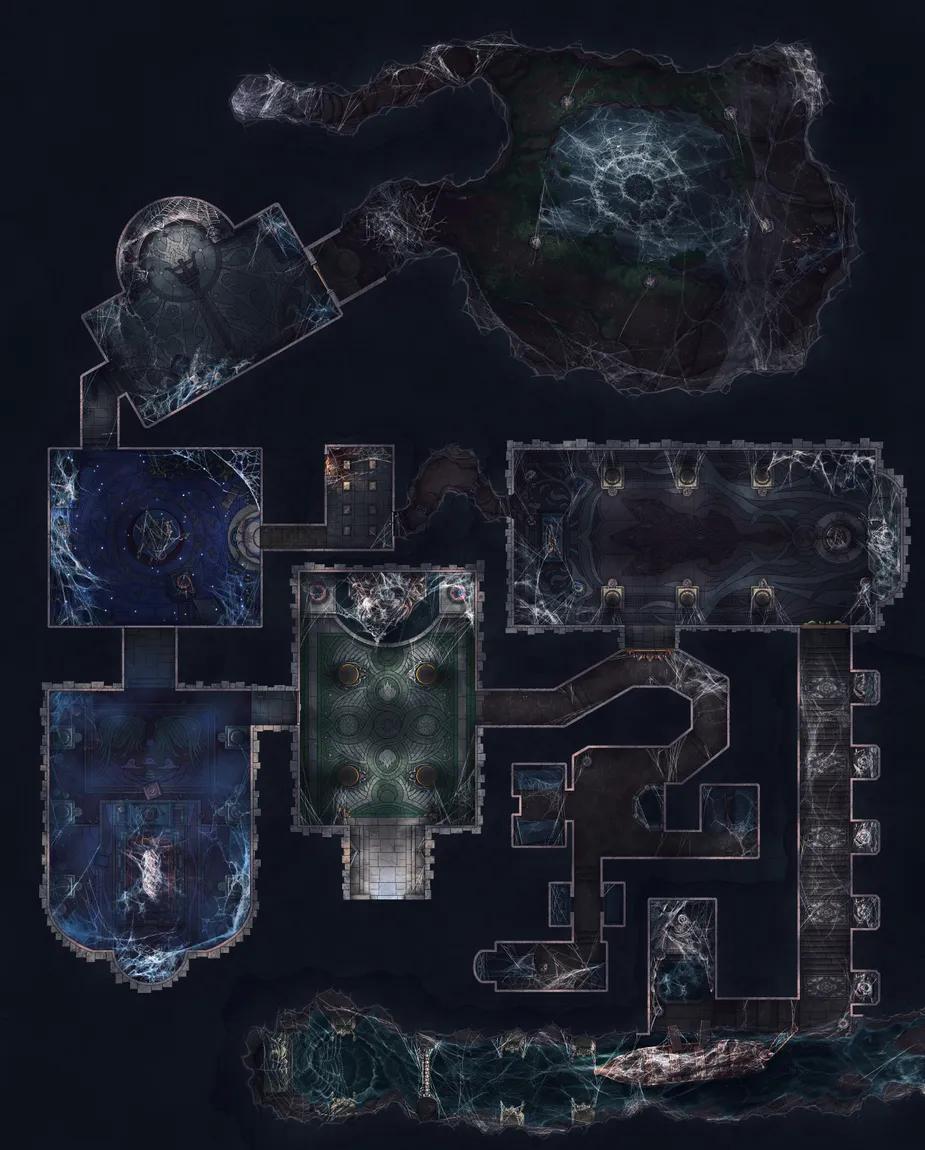 Archon's Catacombs map, Webs variant