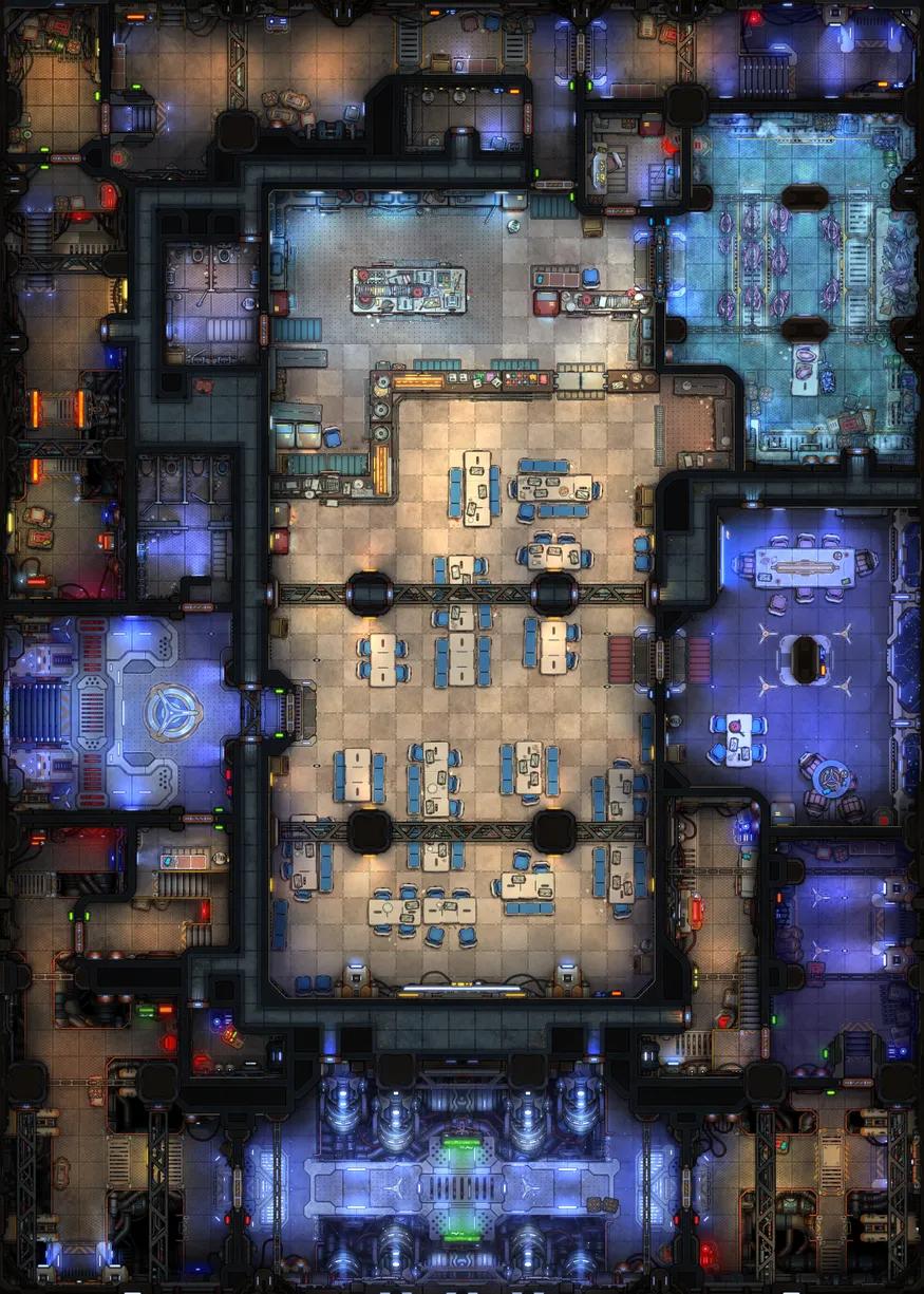 Mothership Canteen map, Original Day variant