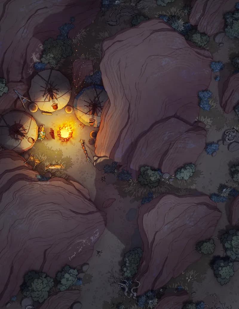 Garden of the Gods map, Original Night variant