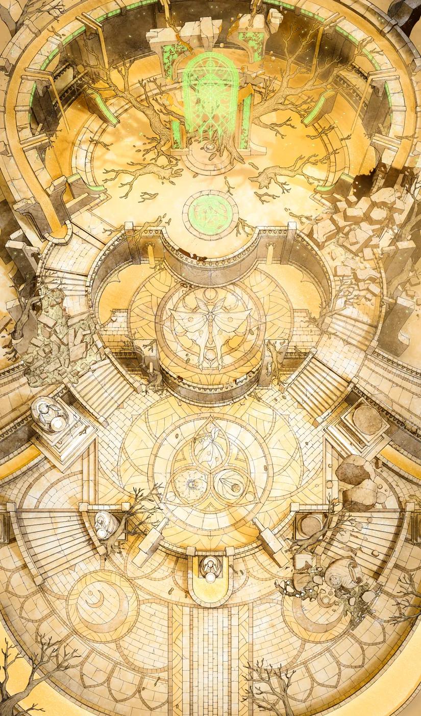 Moth God Temple map, Desert variant