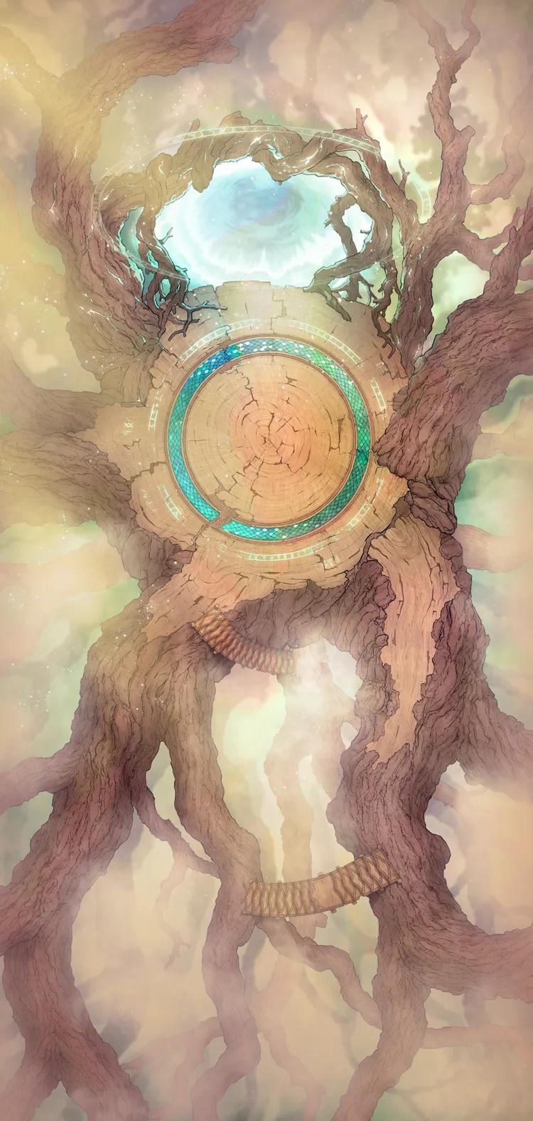 Yggdrasil Treetop map, Sunset variant