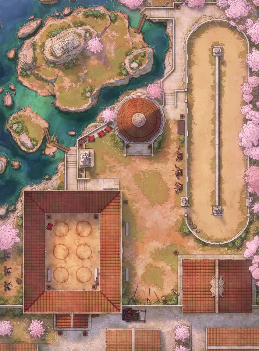 Training Grounds map, Spring variant