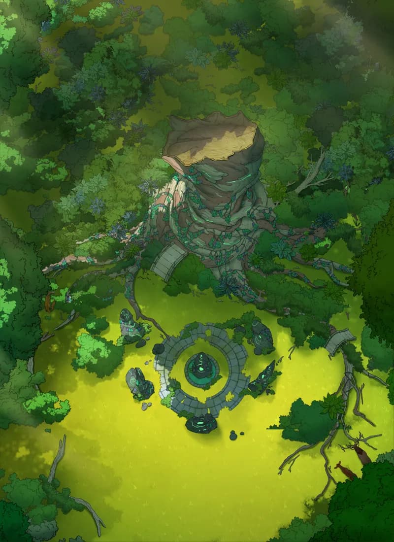 Sacred Grove map, Chopped variant