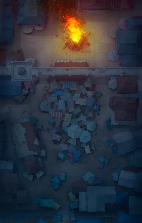 City Marketplace map, Bonfire Night variant