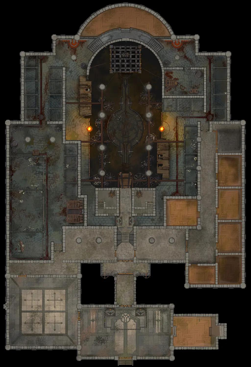 Medieval Jail map, Empty Day variant