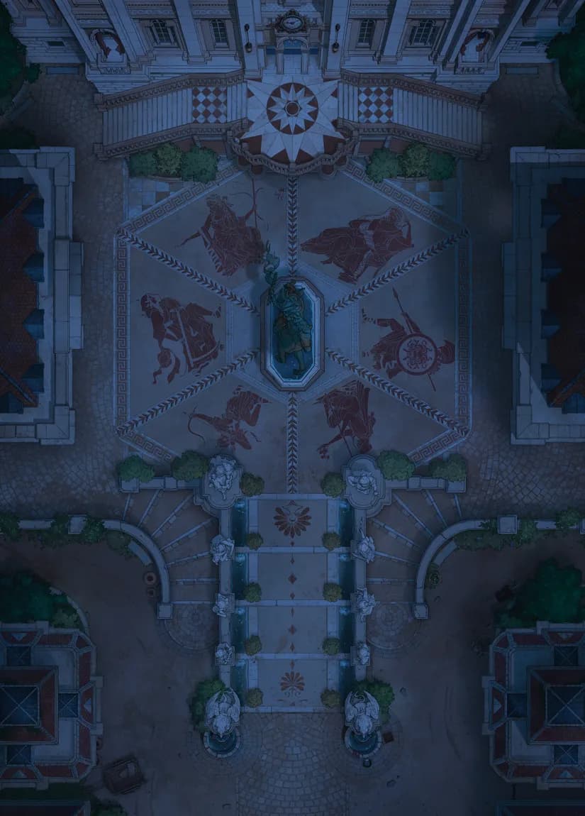 Grand Duke's Plaza map, Dark variant