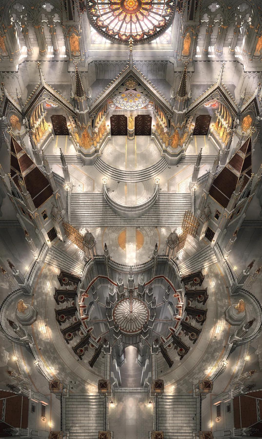 Cathedral of the Eight Exterior map, Opulant variant