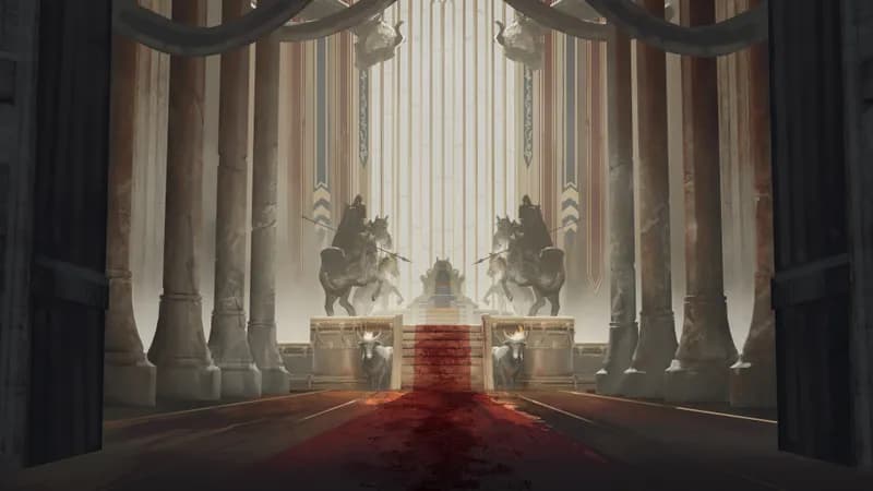 Royal Throne Room map, Blood Trail variant