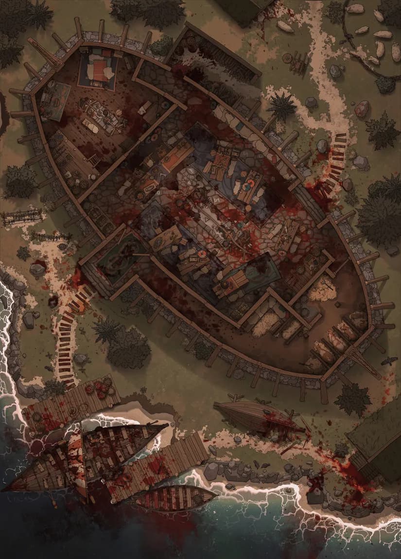 Viking Longhouse map, Massacre variant