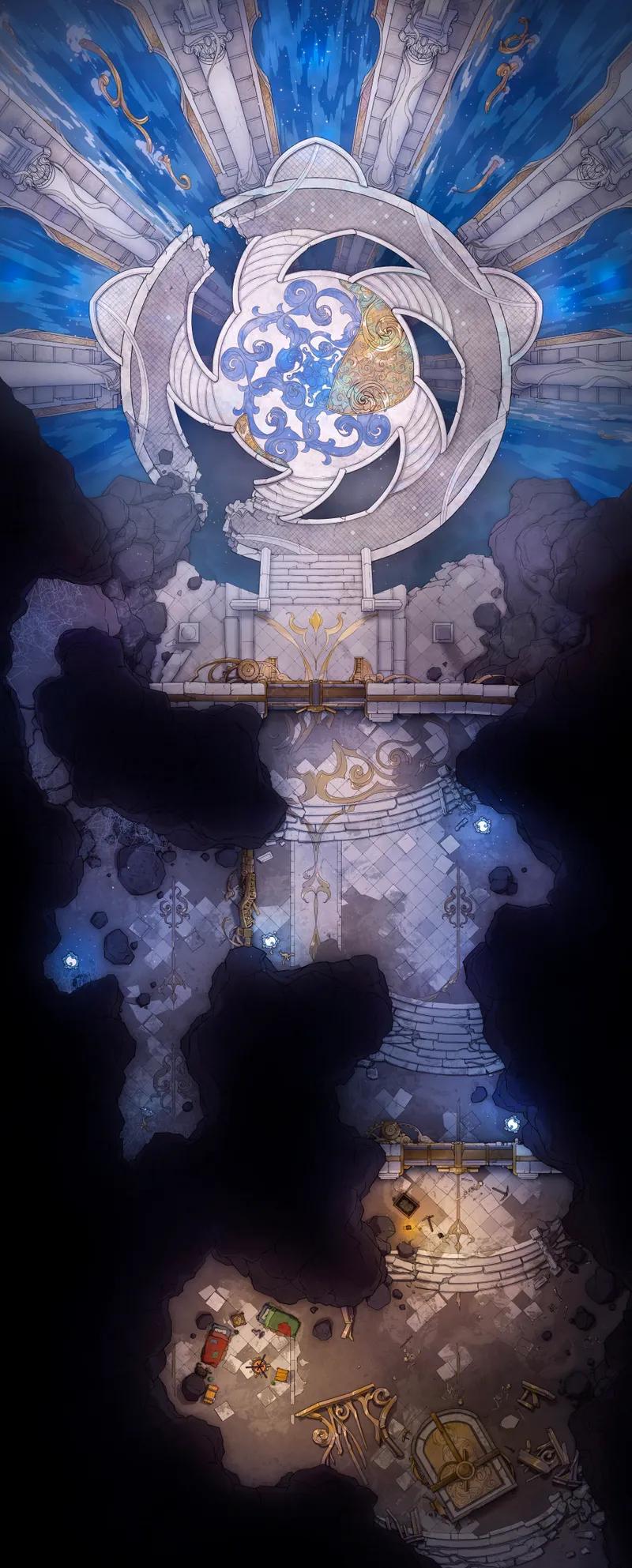 Ancient Tech Treasury map, No Machine Day variant