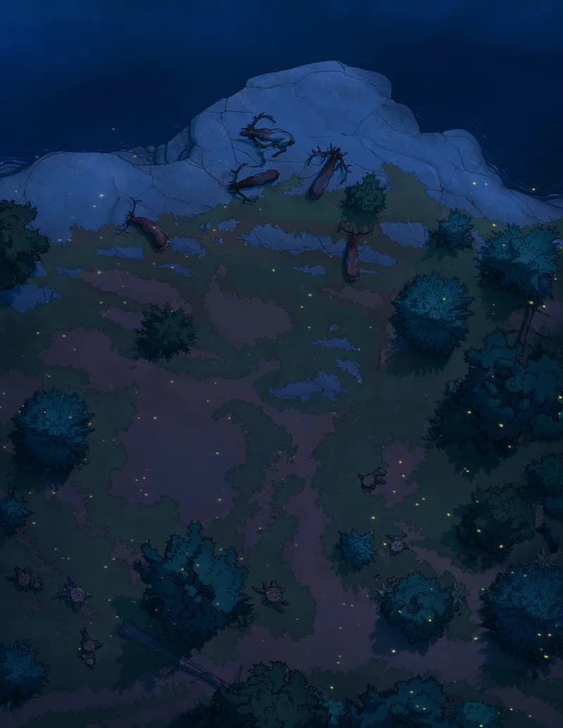 Lakeside Respite map, Natural Night variant