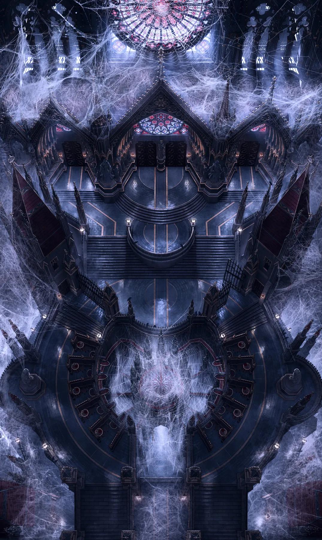 Cathedral of the Eight Exterior map, Spiders variant