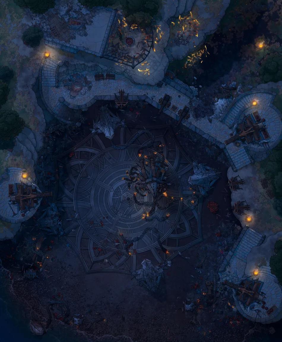 Dragon Enclosure map, Original Night variant