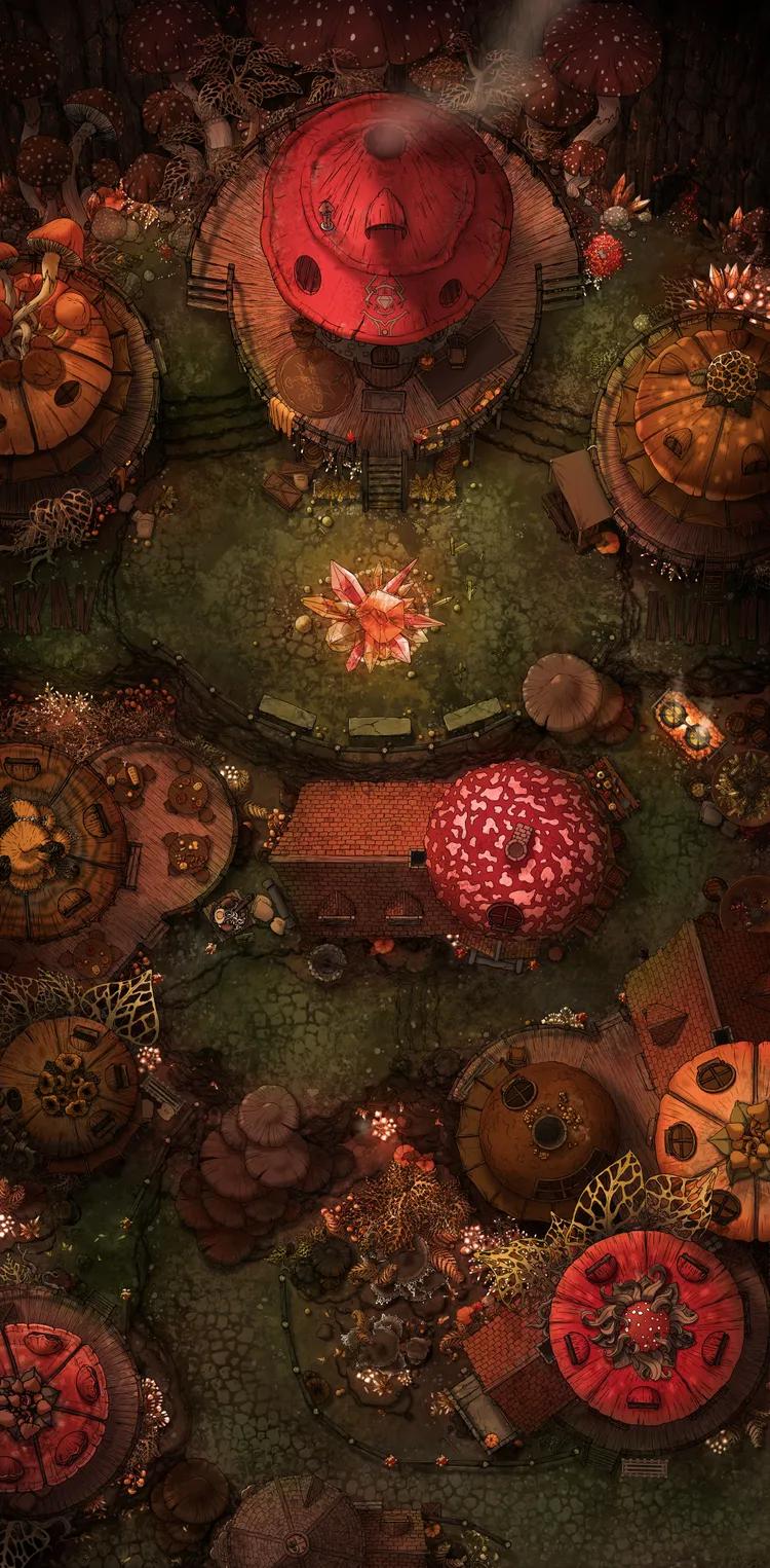 Gnome City Centre map, Autumn variant