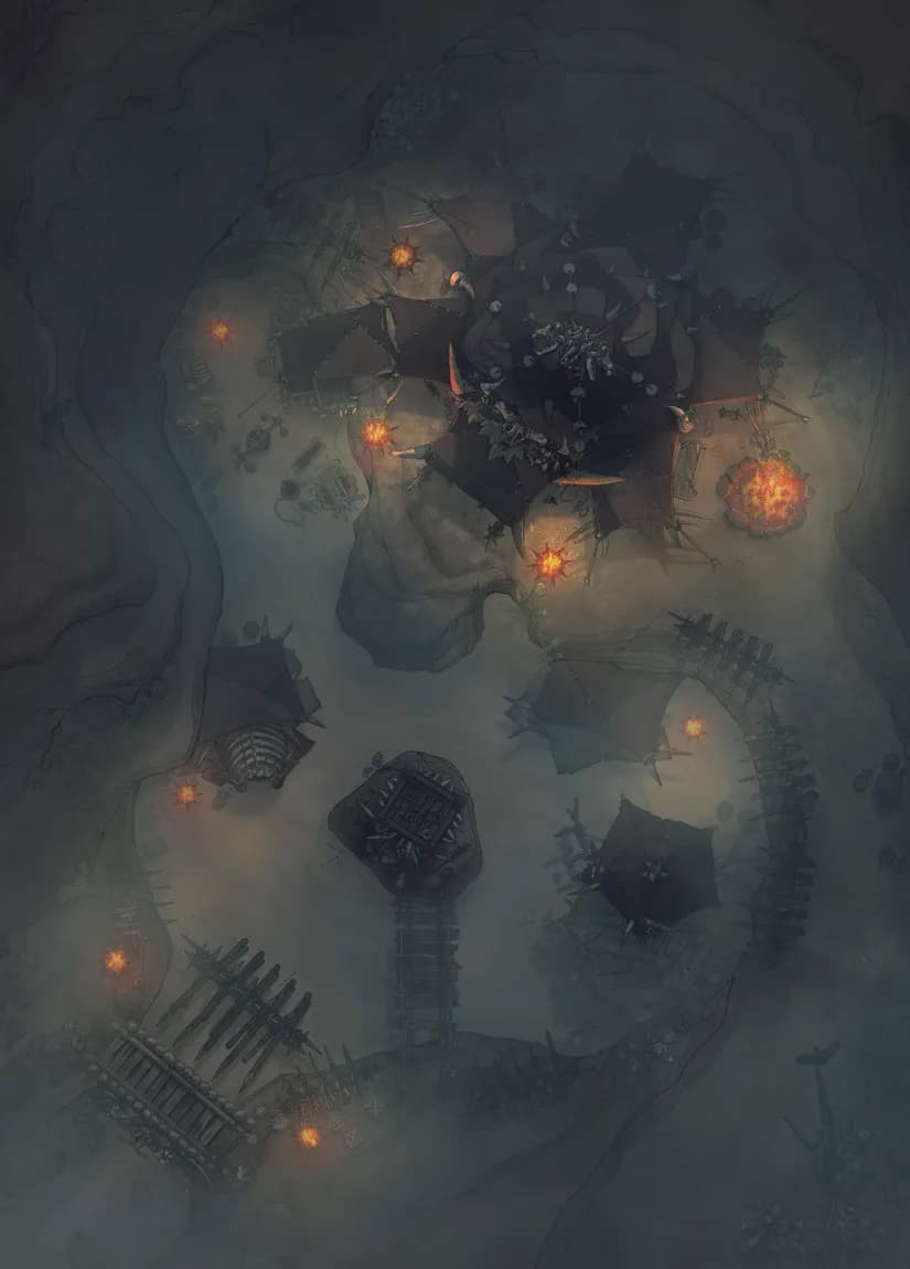 Orc Desert Camp map, Fog variant