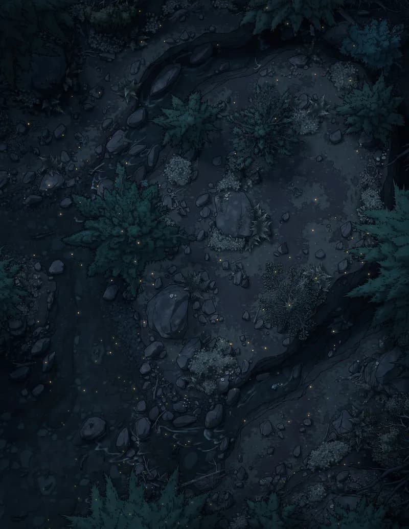 Knight's Refuge map, Natural Night variant